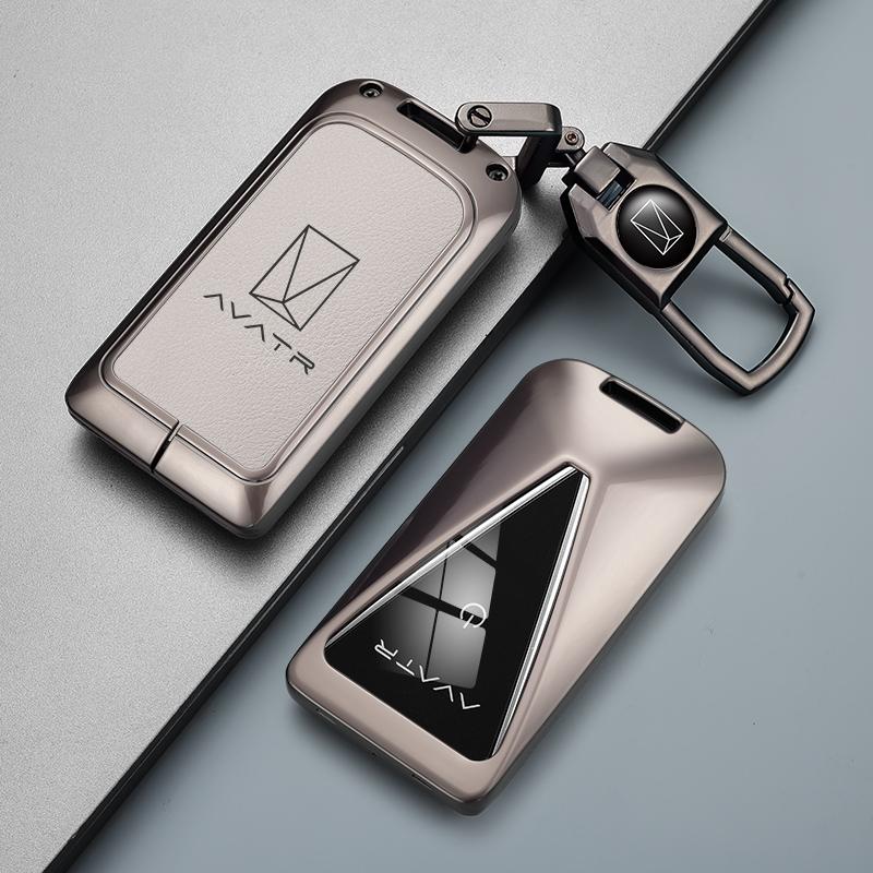 For Avatr 07 06 12 11 Car Key Case Zinc Alloy Keychain Key Fob Cover Buckle Protective Case Accessoroes