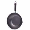 River Light Extreme Iron Frying Pan, Deep Stir-Frying Pan, 30cm, Iron Nitride Finish, Induction Compatible, Rust-Resistant, Wok, Made in Japan, K1430