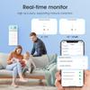 Sensor de Temperatura e Umidade WiFi Tuya com Tela Retroiluminada Hygrometer Termômetro Smart Life Suporta Alexa Google Home