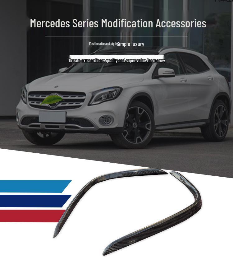 Carbon Fiber Side Wind Deflectors & Decorative Fender Vents for Mercedes-Benz GLC260/300
