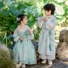 Children's Bamboo Rabbit Hanfu Princess Dress - Autumn Tang Suit Costume