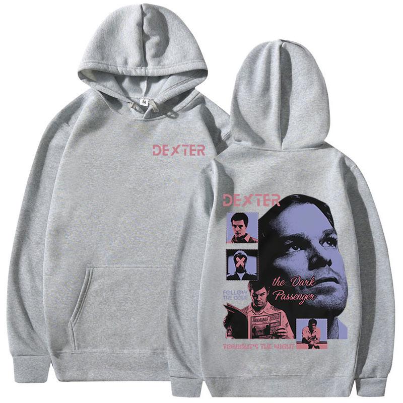 TV Play Dexter Morgan Hoodies Men Women Clothing Keep Warm Fleece Hooded Sweatshirts Fashion Vintage Gothic Oversized Pullovers