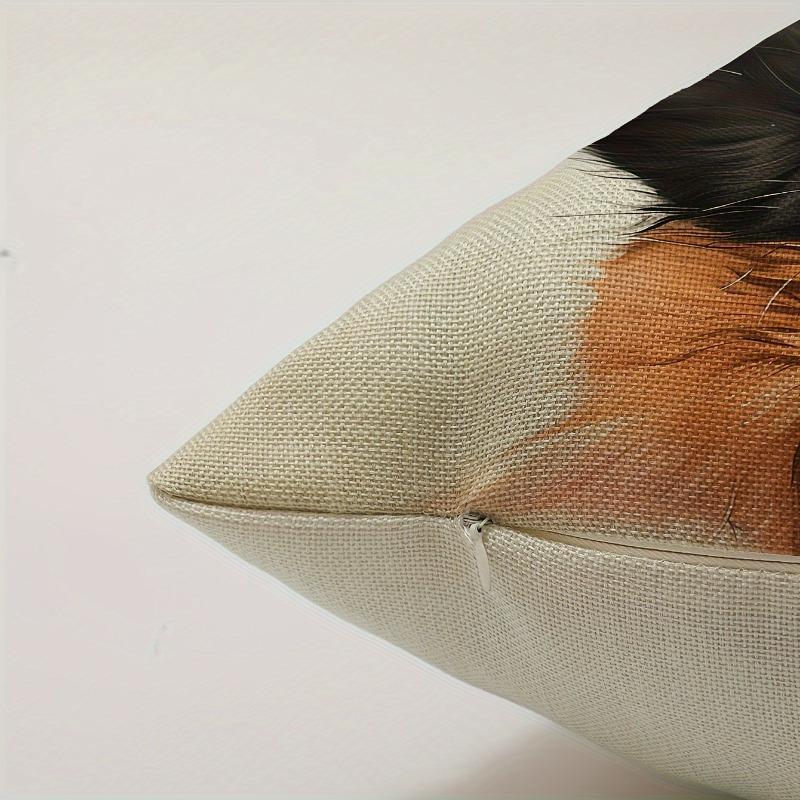 1Pc Cats Hugging Sleeping Printed Throw Pillow Cover, Suitable For Sofa,Bedroom,Living Room, Easily Create A Healing Atmosphere