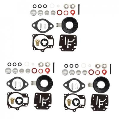For Johnson Evinrude 65 70 75 HP Carburetor Carb Rebuild Repair Kit W Float 3PCS