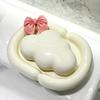 Bow Ceramic Soap Box Elliptical Drain Soap Box Creative Household Soap Dish Rack Storage Box Bathroom Decoration Accessories