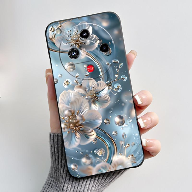 For Nubia Focus 2 5G Z2462N Case Luxury Fashion Butterfly Flowers Soft TPU Silicone Black Cover for ZTE Nubia Focus2 Phone Case