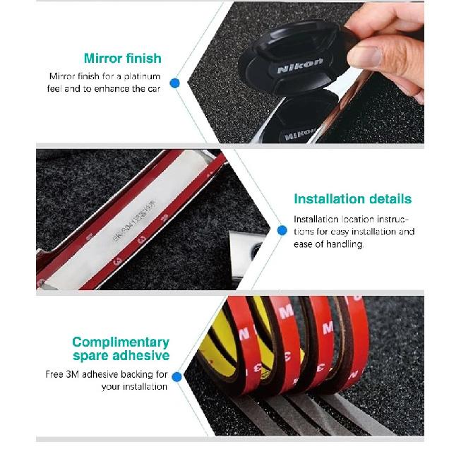 Car Handle Cover for Volkswagen VW Golf 8 Mk8 2020 2021 2022 Gloss Black Smart  Sticker Trim Car Protective Film Accessories
