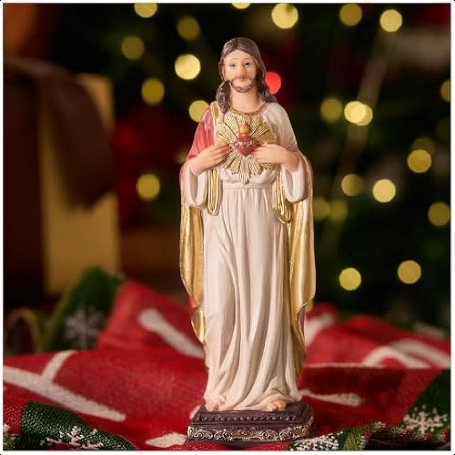 

Статуя Зайтона Иисуса Святое Сердце Иисуса Христа Фигурка Католическая Фигурка Религиозные Подарки Домашний Декор для Помещений Ручная роспись 8 дюймов United States