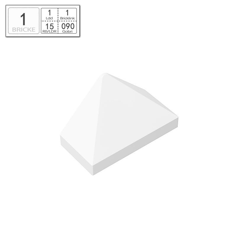 BRICKE 1x2 45° Three-Sided Slope Brick Compatible with LEGO 15571 3048 Building Blocks 50g (approx. 137 pcs)
