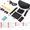 Shooting Glasses Tactical Sunglasses Airsoft Polarized UV Protection Goggles Replacement Lenses Clear Yellow Storage Case Strap Set Black Easy to Use