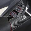 4x Carbon Fiber ABS Window Lift Panel Switch Cover Trim FOR HONDA CR-V CRV 12-16