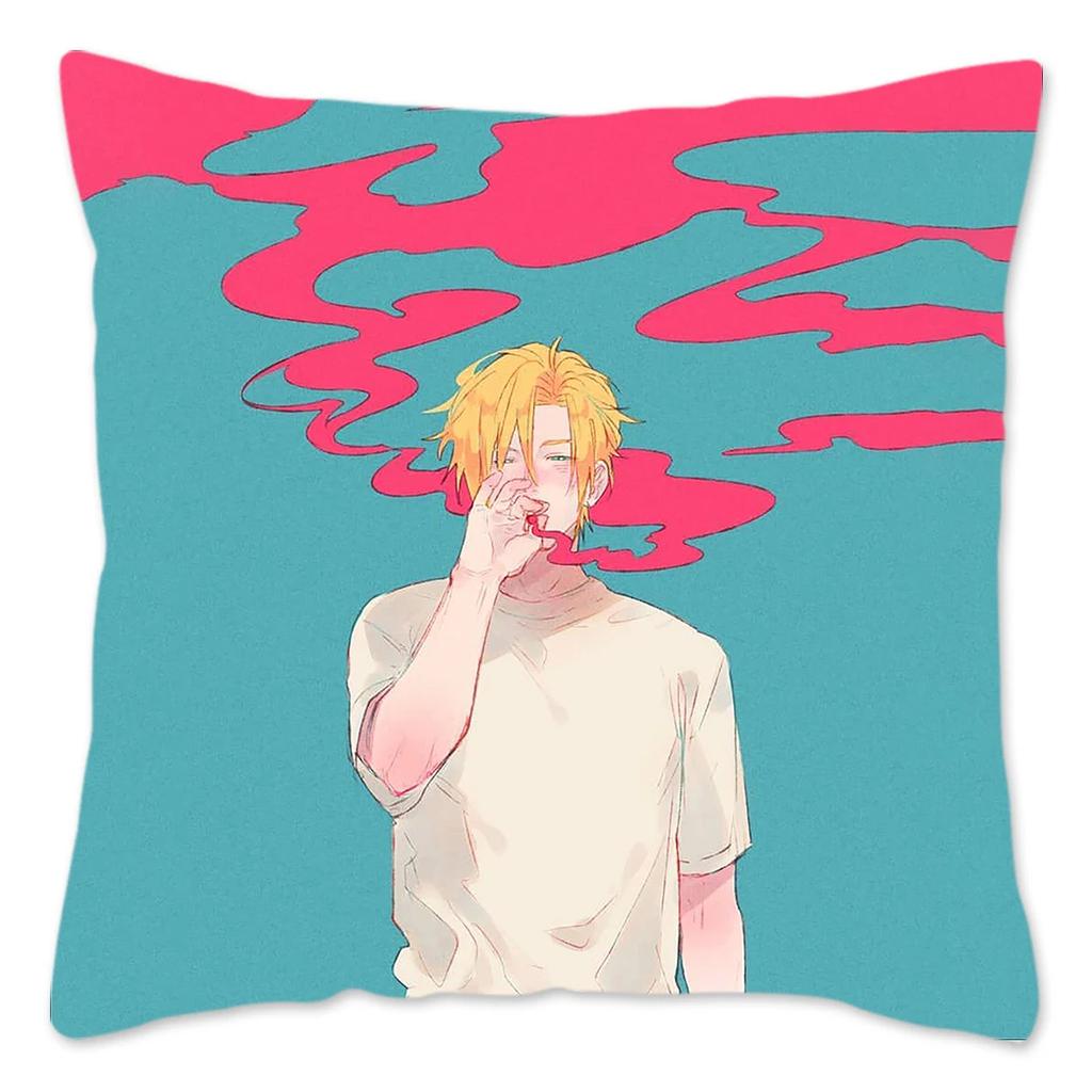 BANANA FISH Anime Cushion Cover for Sofa Throw Pillow Cover Home Decoration Polyester Pillow Case Japan Manga Housse De Coussin