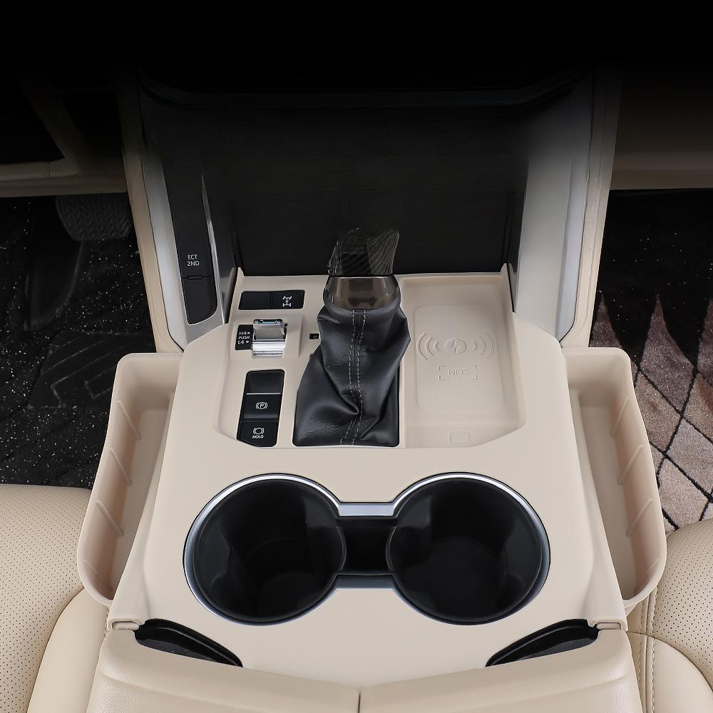 For Land Cruiser LC300 2022 2023 Center Console Gear Shift Panel Silicone Pad with Storage Box Dustproof Protective Cover