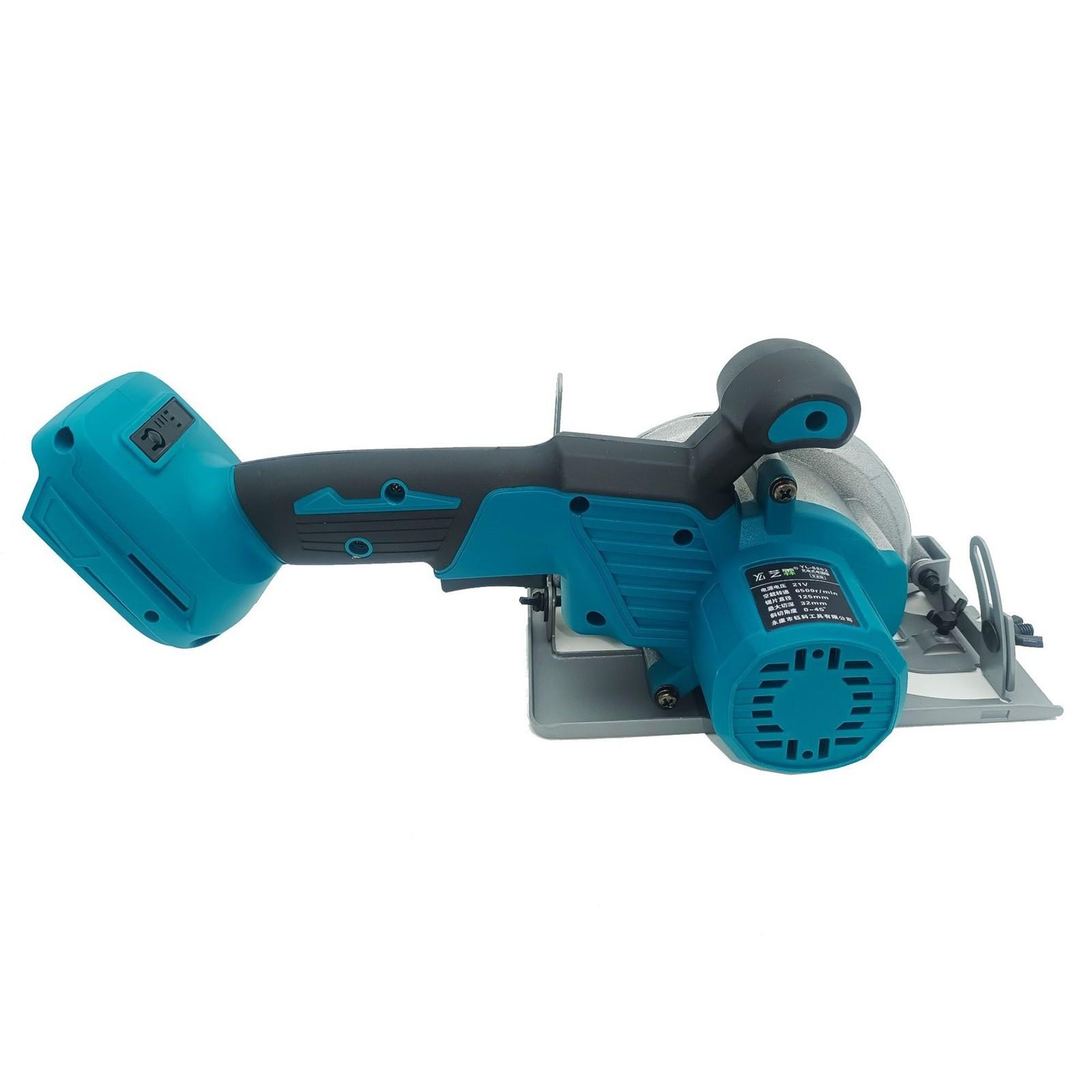 

Регулируемая беспроводная электрическая циркулярная пила, 125 мм, 5 дюймов, совместимая с батареей 18 В