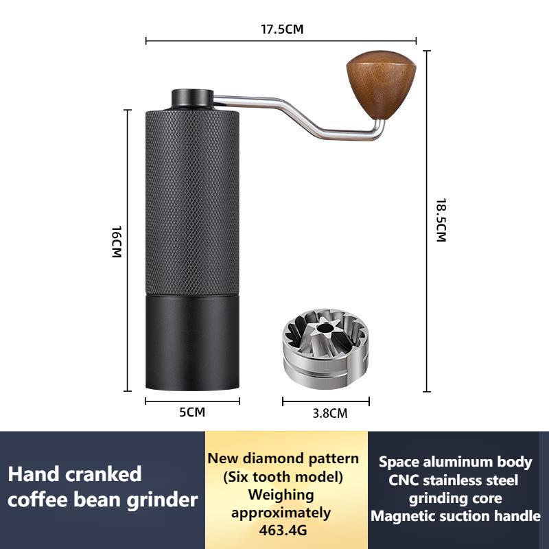 Hand Cranked Bean Grinder Hand Ground Coffee Machine Coffee Bean Grinder Manual Coffee Grinder Kitchen Bar Counter Utensils