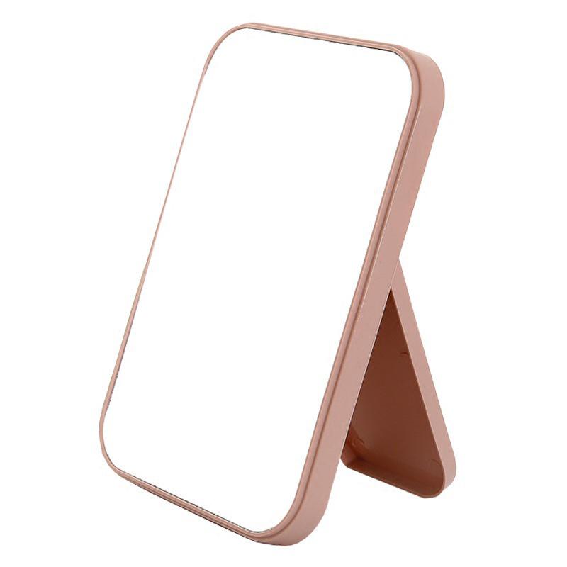 Portable HD Folding Makeup Mirror: Square Vanity for Dorm or Desk