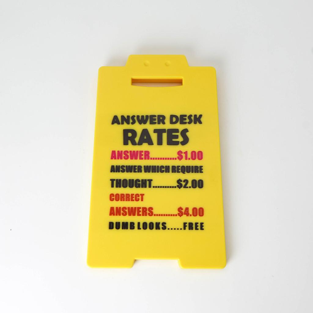 Office Nameplate Decor Plastic Sign With Motivational Message For Desk Display