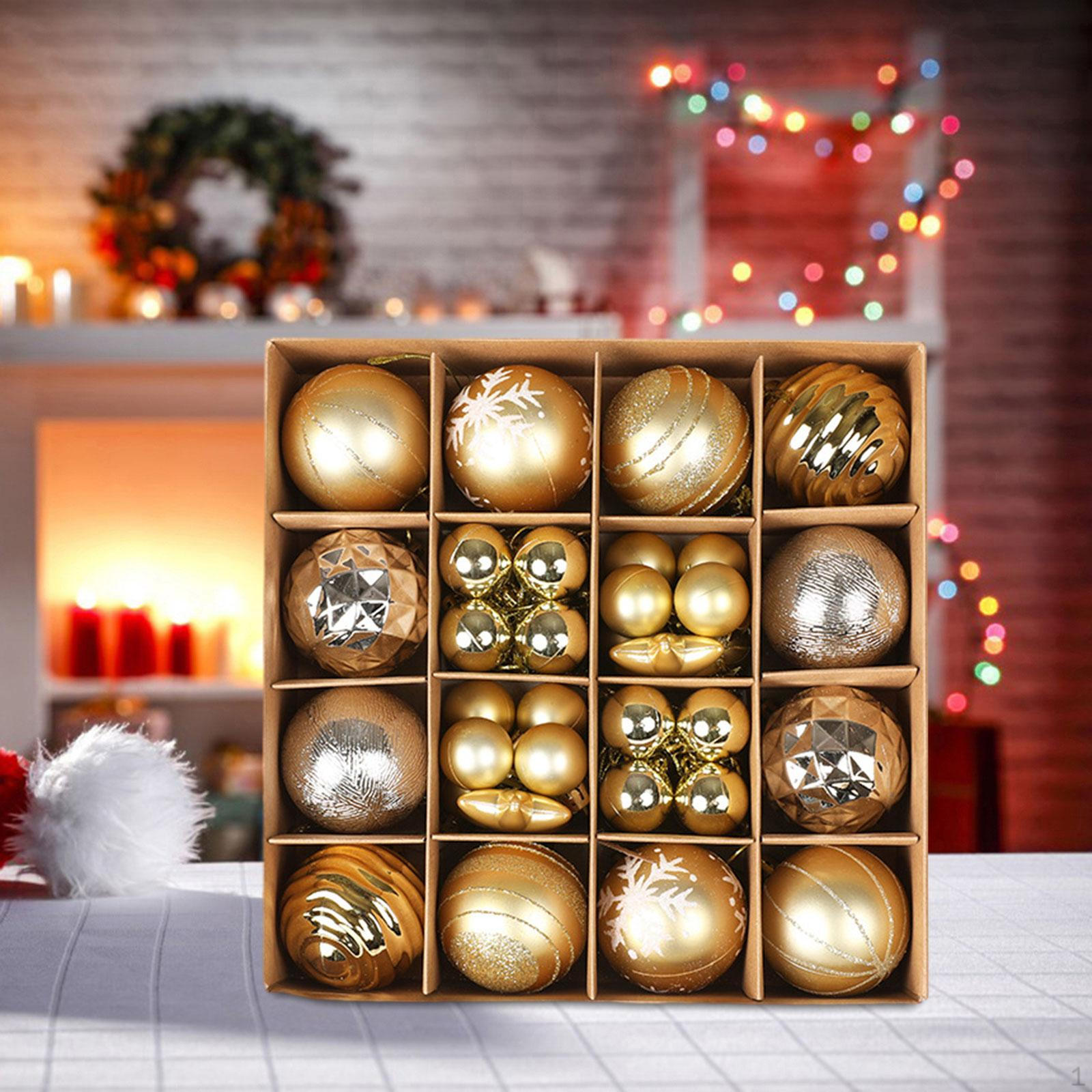 

Набор из 36 предметов, подвесные украшения, украшения, новогодняя елка, шары, N для домашнего праздника Gold