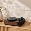 Multifunktions-Vinyl-Plattenspieler | Kompakt, Netzbetrieben, Tischplatten-Plattenspieler, für das Wohnzimmer