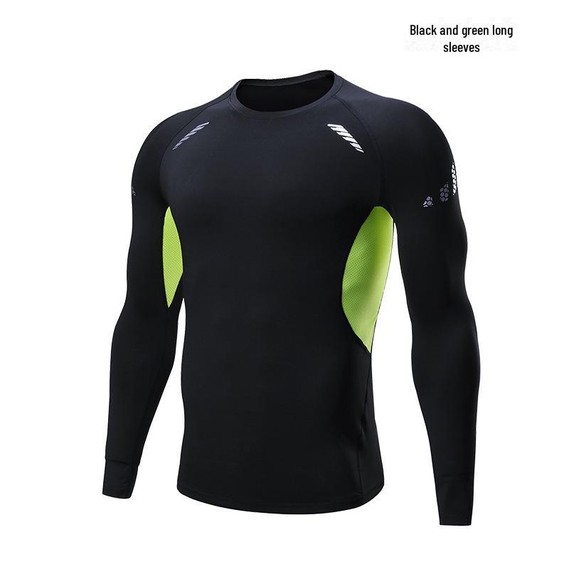 Men's Quick-Dry Short-Sleeve Sports T-Shirt - Breathable, Elastic, Ideal for Summer Training and Running