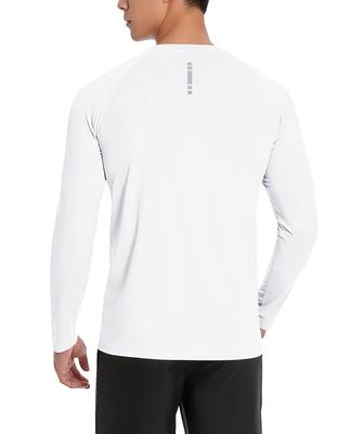 Boyzn Long Sleeve Sports Crew Solid UV UPF Training Men's T-Shirt, Neck, Color, Stretch, Moisture-Wicking, Quick-Drying, Protection, 50+, Lightweight,