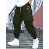 Men's Casual Workwear Straight-Leg Sweatpants Multi-Pocket Loose-Fit Long Pants for Fitness and Sport