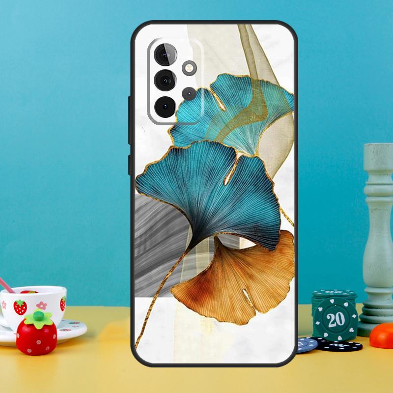 Luxury Gold Foil Art Case For Samsung Galaxy A25 A54 A34 A14 A52 A32 A12 A13 A33 A53 A15 A16 A36 A56 A26 A05 A35 A55