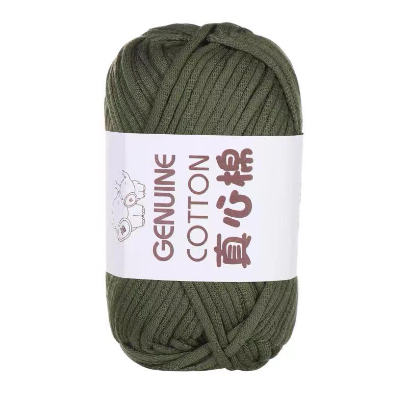 Needlework Knitting Crochet Yarn Cotton Wool DIY Cloth Stripe Line Handmade Knitting Toys Scarf Line Thick Wool Floor Mat Thread Dough