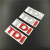VEMZG1 3D Metal TDI Letters Emblem Badge Sticker Decals for VW Golf 4 5 6 7 JETTA PASSAT MK2 MK4 MK5 MK6 MK7