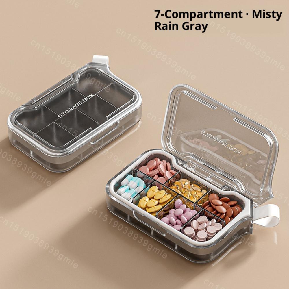 Travel Waterproof Medicine Organizer Small Pill Box Pill Case Pill Organizer Purses Compact Travel Medicine Holder for Vitamins