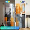 2pcs Art Orange Printed Curtain for Home Decor - Rod Pocket Window Treatment for Bedroom   Office   Kitchen and Living Room