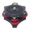 Tripod Head Leveling Base Camera Leveler Aluminum Alloy 3 8 Inch Thread Precise 3 Bubble Level Triple Wheel Leveler for