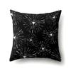 Polyester Pillow Case Car Decoration Home Printed Black and White Geometric Car Cushion Head Cushion Cover