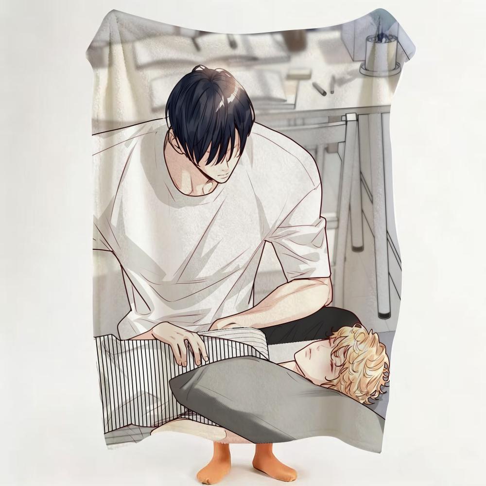 Comic L Love I Is A An I Illusion Throw Flannel Throw Blanket Suitable for Sofa Living Room Bedroom