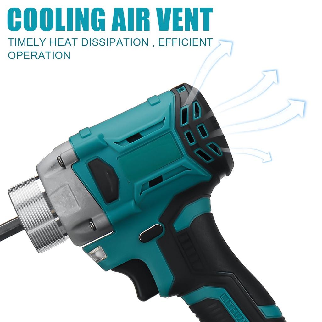 1000W 22980 mAh Cordless Concrete Vibrator Remove Air Bubbles Vibrate Cement Professional Construction