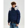 Cabbage Coke American Retro Winter Fur Collar Parka Men's Thickened Jacket Multi-Pocket Mountain Carving Cotton Coat