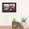 7Inch 1024*600HD Digital Photo Picture Frame Alarm Clock Player Album Remote Control Black
