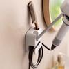Hair Dryer Holder Non-Drilling Wall-Mounted Hair Dryer Stand For Bathroom Wall Mounted Lazy Storage Stand Rack Shelf