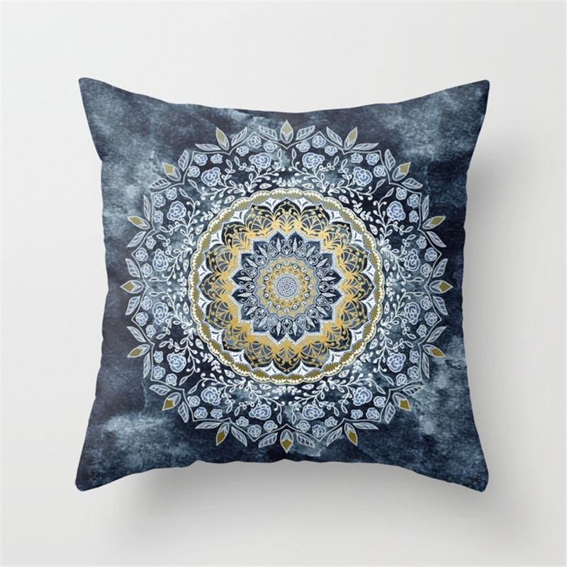 Geometric Cushion Cover Sofa Throw Pillow  Home Decoration Boho Mandala Flower