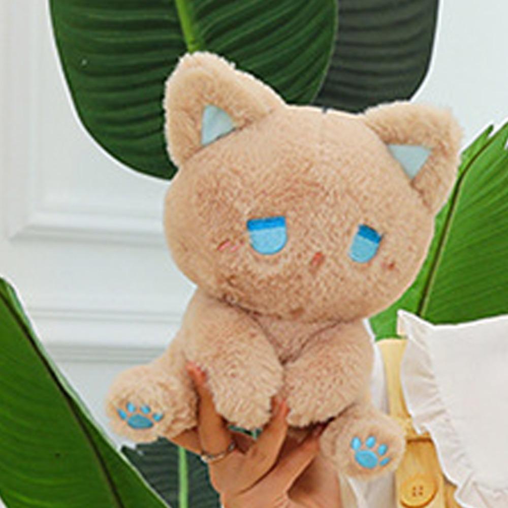 Comfortable Black Cat Plush Toy Emo Bear Stuffed Animal Doll Plush Bear Doll Toy  Throw Pillow