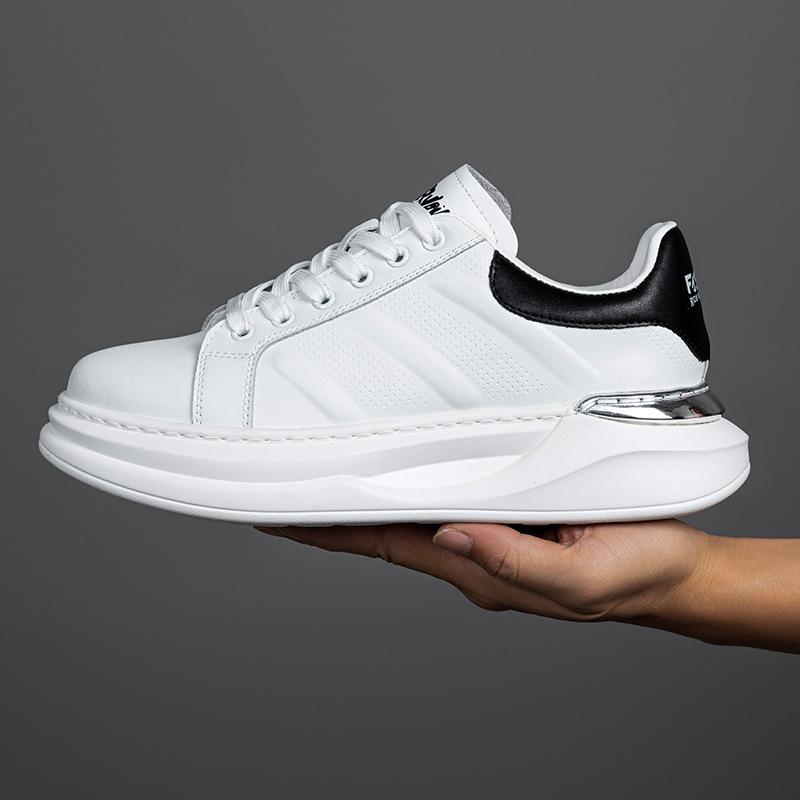 

Мужская обувь очень большого размера весна 2025 новая платформа повседневная обувь модная универсальная белая обувь корейская версия спортивной обуви тренд 44 белый