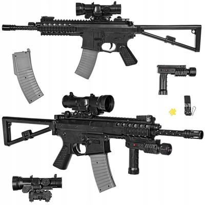Mesterlövész Géppisztolyos Karabin Airsoft Golyókhoz Lézer Távcső Zseblámpa Szíj