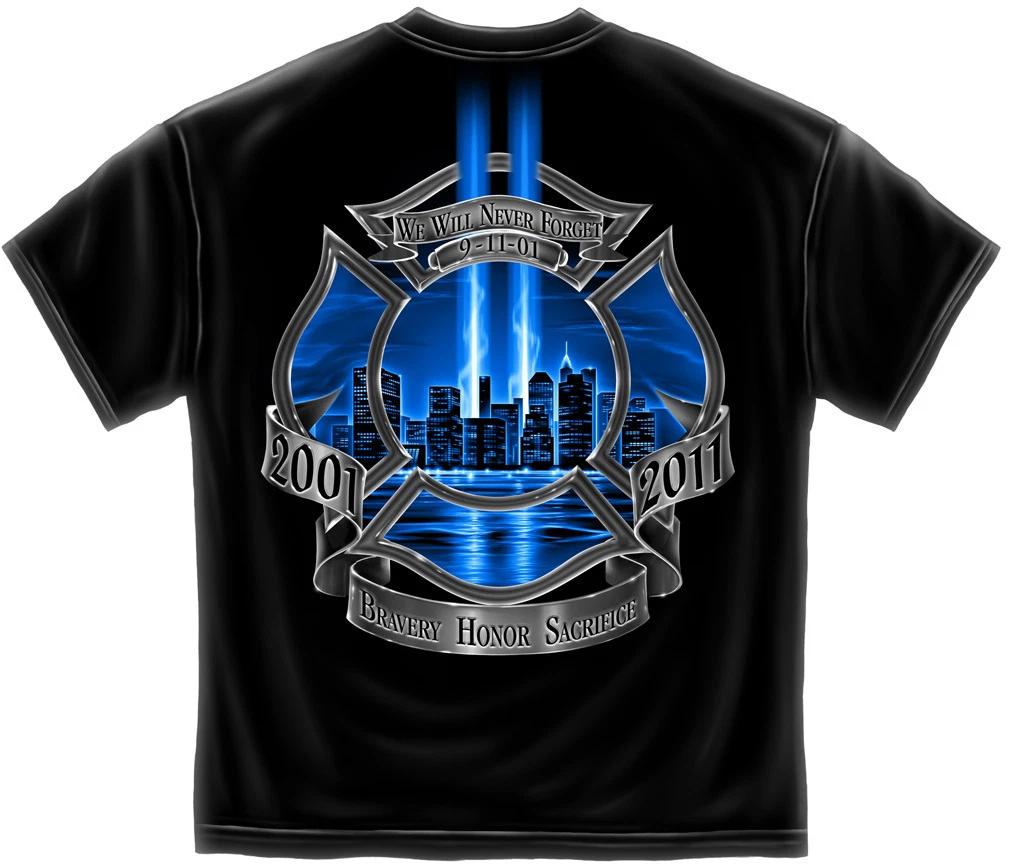 New 9 11 TRIBUTE HIGH HONOR FIREFIGHTER - T-Shirt S