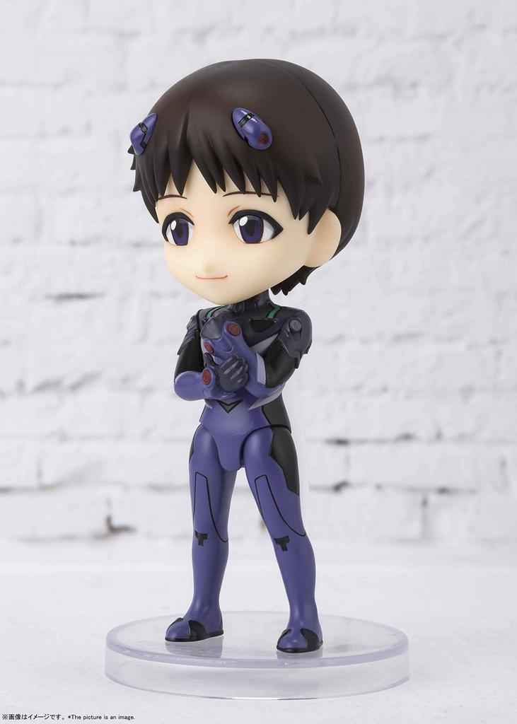 TAMASHII NATIONS Figuarts mini Evangelion Shinji Ikari 90mm PVC ABS Painted Action Figure Approx. &