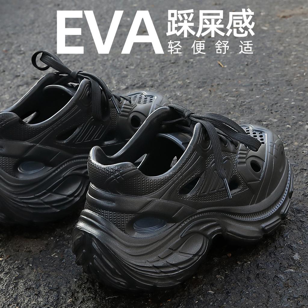 Hole shoes, new summer models, beach creek shoes, breathable, non-slip and wear-resistant bag head cool slippers