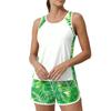 Womens Two Piece Tankini Swimsuits 2026 Tummy Control Athletic Tank Top with Printed Swim Shorts Pockets S 6XL