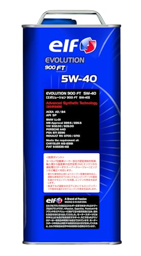 ELF EVOLUTION 900 FT 5W-40 Fully Synthetic Engine Oil, 4L