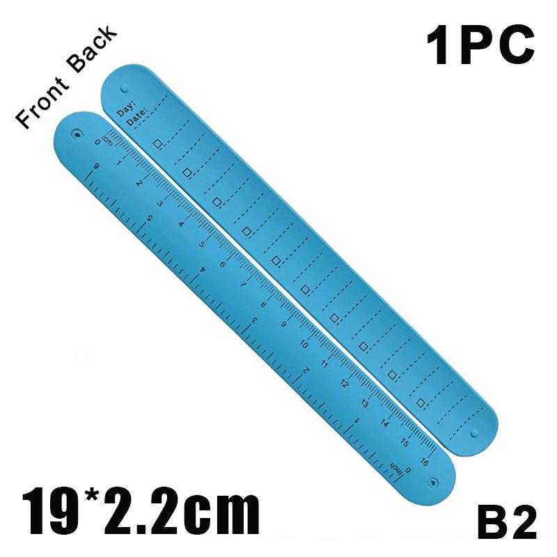 Silicone Wristband Wristband Notebook Reusable Erasable To-Do List Bracelet Curve Ruler Multi-Functional