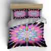 Colorful Psychedelic Art Set Home Soft Comfortable Duvet Cover Bedding Set Included 1*Duvet Cover & 2*Pillowcases, Gift