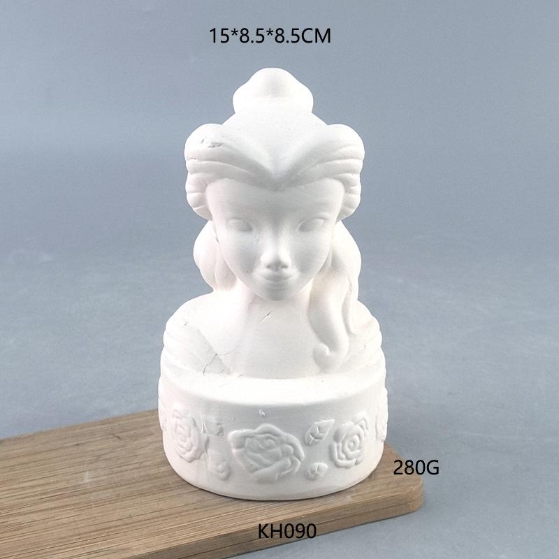 Керамическая Расписная Белая Заготовка Гипсовая Кукла Белый Заготовок Копилка Детские Ручной Работы DIY Прилавок Игрушки Креативная Керамика